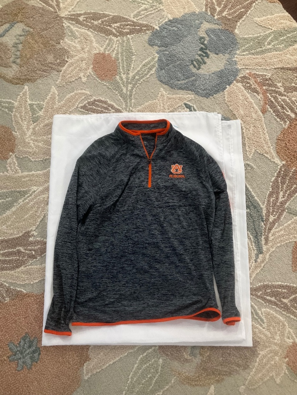Auburn Tigers Colosseum Mens M Quarter Zip Pullover Performance Lightweight